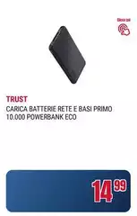 Trust - Carica Batterie Rete E Basi Primo 10,000 Powerbank Eco Trust - Carica Batterie Rete E Basi Primo 10,000 Powerbank Eco
