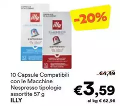 Illy - 10 Capsule Compatibili Con Le Macchine Nespresso Tipologie Illy - 10 Capsule Compatibili Con Le Macchine Nespresso Tipologie