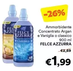 Felce Azzurra - Ammorbidente Concentrato Argan E Vaniglia O Classico