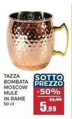 Tazza Bombata Moscow Mule In Rame Tazza Bombata Moscow Mule In Rame