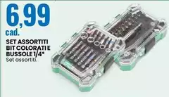 Professional Keiros - Set Assortiti Bit Colorati Bussole 1/4