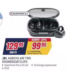 Jbl - Auricolari TWS SoundgeAR Clips