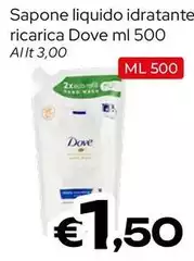 Dove - Sapone Liquido Idratante Ricarica