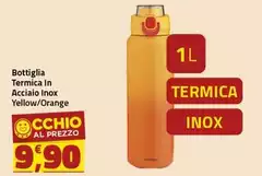 Bottiglia Termica In Acciaio Inox Yellow/ Orange Bottiglia Termica In Acciaio Inox Yellow/ Orange
