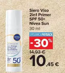 Nivea - Siero Viso 2in 1 Primer Spf 50+ Sun Nivea - Siero Viso 2in 1 Primer Spf 50+ Sun