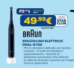 Oral B - Spazzolino Elettrico I02