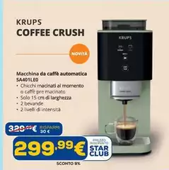 Krups - Coffe Crush Macchina Da Caffe Automatica SA401LE0