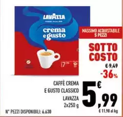 Lavazza - Caffè Crema E Gusto Classico Lavazza - Caffè Crema E Gusto Classico