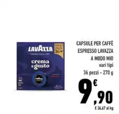 Lavazza - Capsule Per Caffè Espresso A Modo Mio Lavazza - Capsule Per Caffè Espresso A Modo Mio
