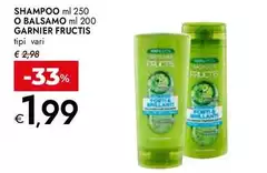 Garnier - Shampoo O Balsamo Fructis Garnier - Shampoo O Balsamo Fructis