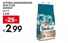 Sanicat - Lettiera Agglomerante Easy & Go