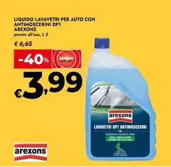 Arexons - Liquido Lavavetri Per Auto Con Antimoscerini Dp1