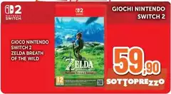 Nintendo - NINTENDO Switch 2 Zelda Breath Of The Wild Nintendo - NINTENDO Switch 2 Zelda Breath Of The Wild