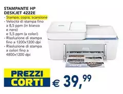 HP - Stampante Deskjet 4222E