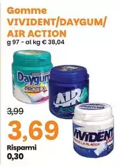 Protex - Gomme Vivident/daygum/air Action