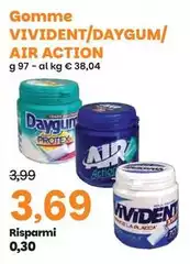 Protex - Gomme Vivident/daygum/air Action