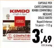 Kimbo - Capsule Per Caffè Espresso Compatibili Nescafe Dolce Gusto