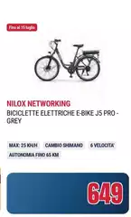 Nilox - Networking Biciclette Elettriche E-Bike J5 Pro-Grey Nilox - Networking Biciclette Elettriche E-Bike J5 Pro-Grey