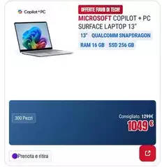 Microsoft -  Copilot + Pc Surface Laptop 13"