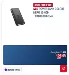 Sbs - Powerbank Colore Nero 10.000 Ttbb10000p04k Sbs - Powerbank Colore Nero 10.000 Ttbb10000p04k