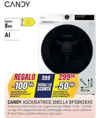 Candy - Asciugatrice Snella BPS8N2BXS Candy - Asciugatrice Snella BPS8N2BXS