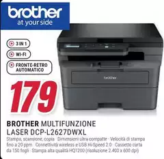 Brother - Multifunzione Laser DCP-L2627DWXL Brother - Multifunzione Laser DCP-L2627DWXL