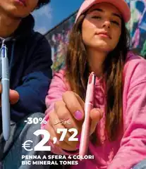 Penna -  A Sfera 4 Colori BIC Mineral Tones