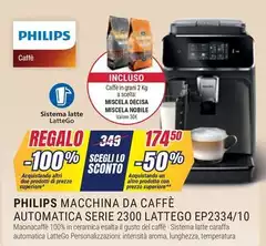 Philips - Macchina Da Caffè Automatica Serie 2300 Lattego Ep2334/10