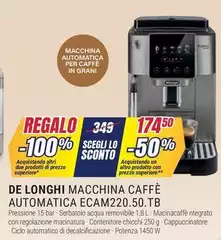 De Longhi - Macchina Caffè Automatica ECAM220.50.Tb