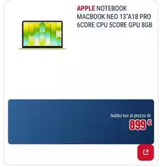 Apple - Macbook Neo 13" A18 Pro 6core Cpu 5core Gpu 8gb