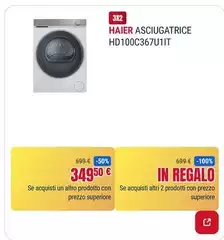 Haier - Asciugatrice HD100C367U11T Haier - Asciugatrice HD100C367U11T