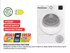 Beko - Asciugatrice Bmt93ew Beko - Asciugatrice Bmt93ew
