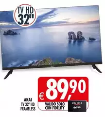 Akai - Tv 32" Hd Frameless