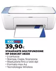 HP - Stampante Multifunzione Hp Deskjet 2822e