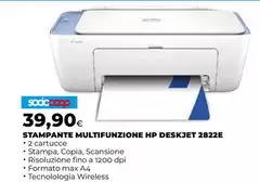 HP - Stampante Multifunzione Deskjet 2822E