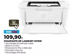 HP - Stampante Laserjet M110W