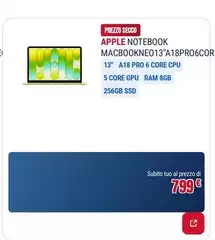 Apple - Macbookne013 A18 Pro6cor 13" A18 Pro 6 Core Cpu