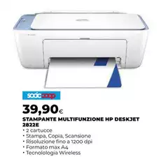 HP - Stampante Multifunzione 2822E