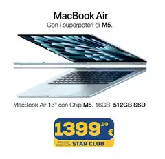 Star - Macbook Air 13" M5. 16gb, 512gb Ssd