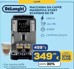 De Longhi - Macchina Da Caffé Magnifica Start ECAM220.50.TB De Longhi - Macchina Da Caffé Magnifica Start ECAM220.50.TB