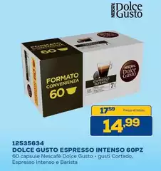 Nescafé - 12535634 Dolce Gusto Espresso Intenso 60pz 