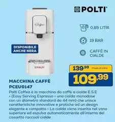 Polti - Macchina Caffè PCEU0147 Polti - Macchina Caffè PCEU0147
