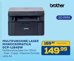 Brother - Multifunzione Laser Monocromatica DCP-L1640W Brother - Multifunzione Laser Monocromatica DCP-L1640W