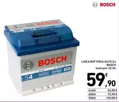 Bosch - Linea Batteria Auto S4