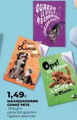 Comix - Maxiquaderno Pets Comix - Maxiquaderno Pets