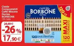 Borbone - Cialde Compostabili Caffè Miscela Decisa Borbone - Cialde Compostabili Caffè Miscela Decisa