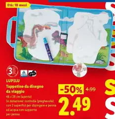 Lupilu - Tappetino Da Disegno Da Viaggio Lupilu - Tappetino Da Disegno Da Viaggio
