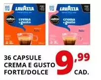 Lavazza - 36 Capsule Crema E Gusto Forte/Dolce
