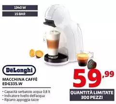 De Longhi - Macchina Caffè EDG335.W De Longhi - Macchina Caffè EDG335.W