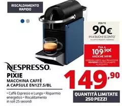 Nespresso - Pixie Macchina Caffè A Capsule EN127.S/BL Nespresso - Pixie Macchina Caffè A Capsule EN127.S/BL